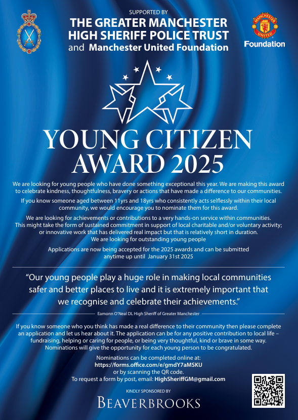 EamonnONeal's tweet photo. The High Sheriff Young Citizen Of The year Awards. I'm looking for young people who have done something exceptional this year and made a difference to our communities.  Click on this link to nominate  https://t.co/GctqK3WjFR please spread the word as widely as possible. https://t.co/cF0zZtLF4y