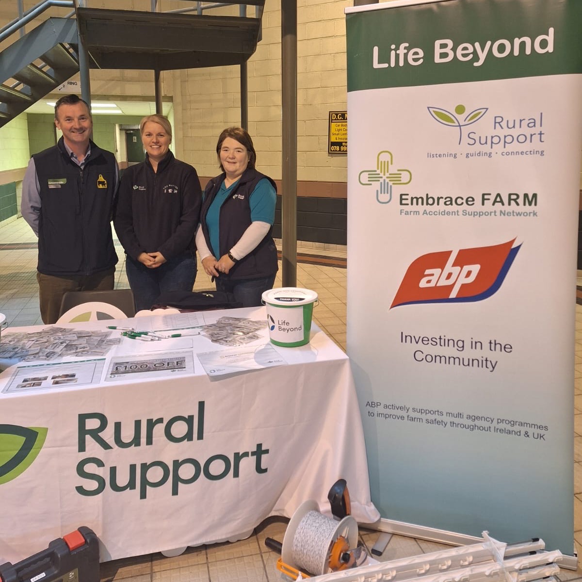 Countryside Services (@cslni) on Twitter photo This morning we're at Omagh Mart supporting <a href="/RuralSupport/">Rural Support</a>'s Life Beyond programme, which provides assistance to farming families across NI who have experienced the loss of a loved one.
We are truly grateful for the opportunity to support such an outstanding programme. This morning we're at Omagh Mart supporting <a href="/RuralSupport/">Rural Support</a>'s Life Beyond programme, which provides assistance to farming families across NI who have experienced the loss of a loved one.
We are truly grateful for the opportunity to support such an outstanding programme.