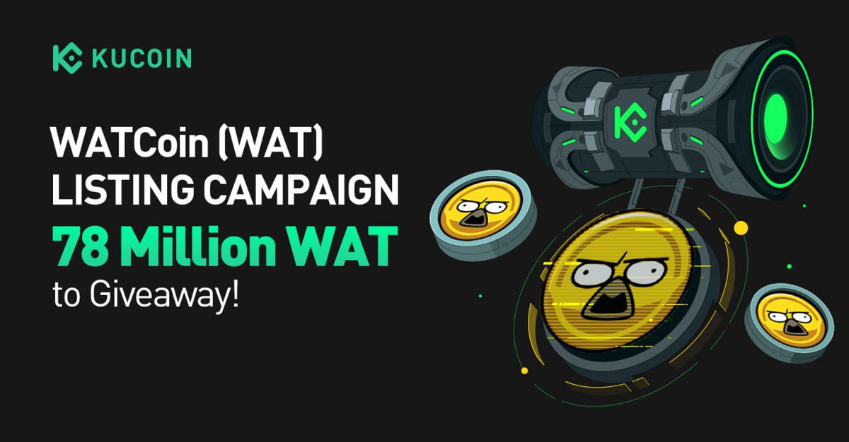 KuCoinRussian's tweet image. 🔥 Листинговая кампания #WATCoin (WAT), 78 миллионов $WAT для розыгрыша!

⏰ 11:00 23 сентября - 13:00 3 октября 2024 (МСК)

👉🏻 kucoin.com/announcement/e…