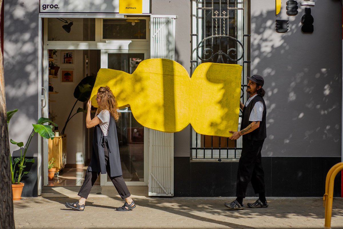 #València #diseño #hattrick 🟡 GROC es un espacio creativo en el corazón del barrio de Patraix (Pl. Jesús 3) fundado en 2023 por Jess Gouault y Julián Martínez, donde combinan cerámica, arte y diseño.
👉🏼 verlanga.com/valencia/hat-t…