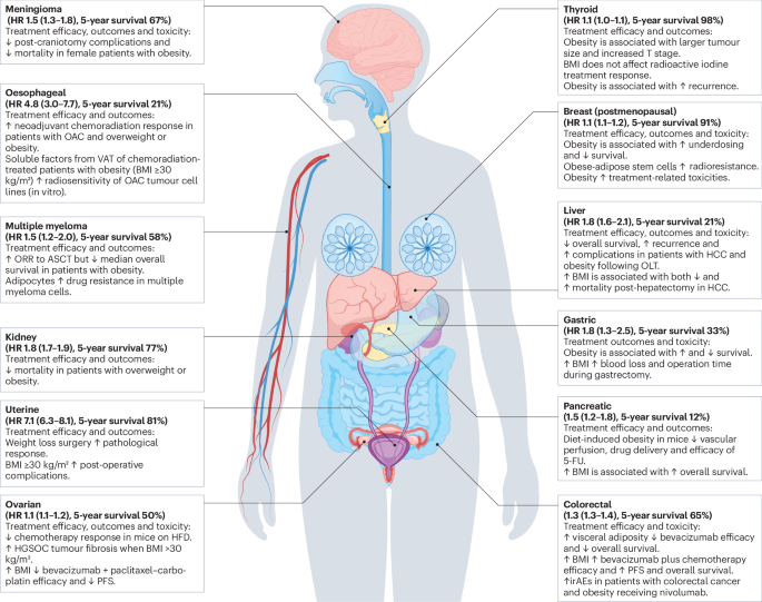 New content online: The multifactorial effect of obesity on the effectiveness and outcomes of cancer therapies go.nature.com/4ep1aie