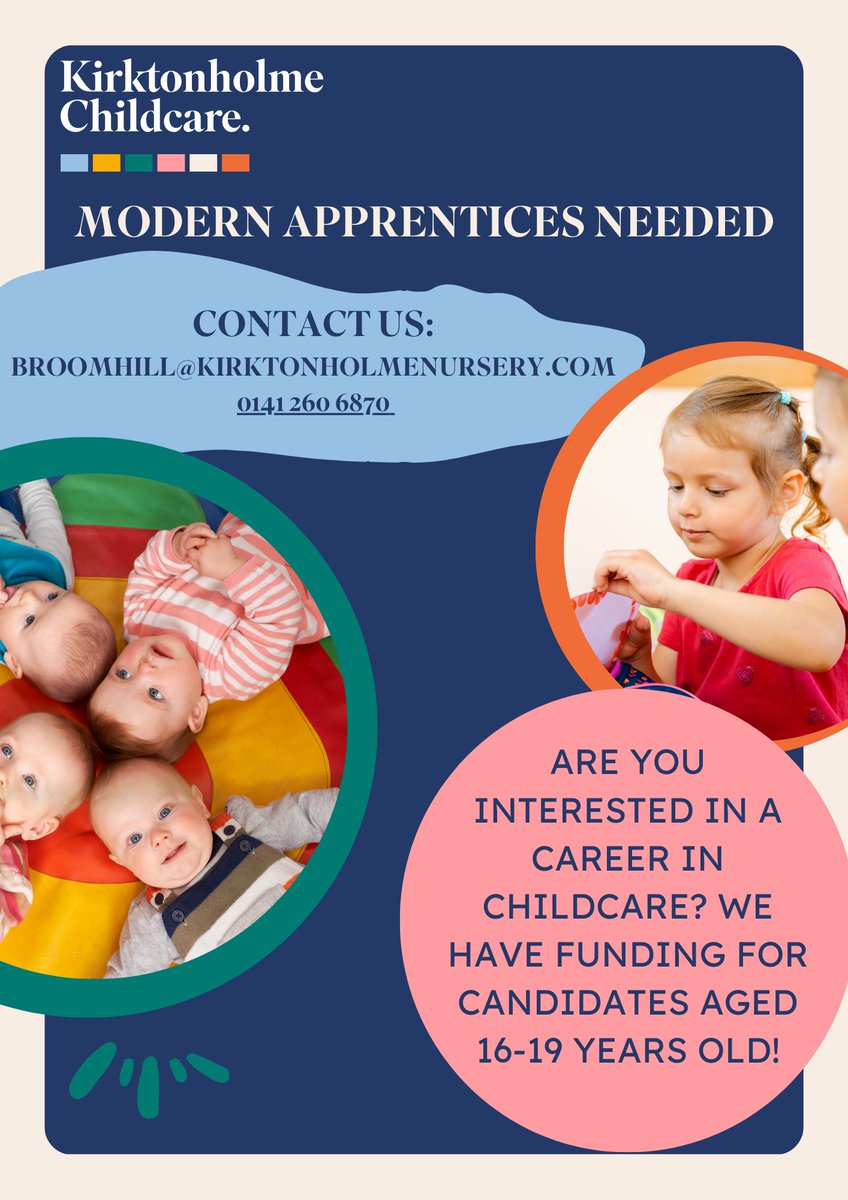 Is Broomhill accessible to you?
Are you a young individual looking to kickstart a rewarding career in Early Learning and Childcare? This is a fantastic opportunity to join a company that is truly dedicated to nurturing and developing its team members.