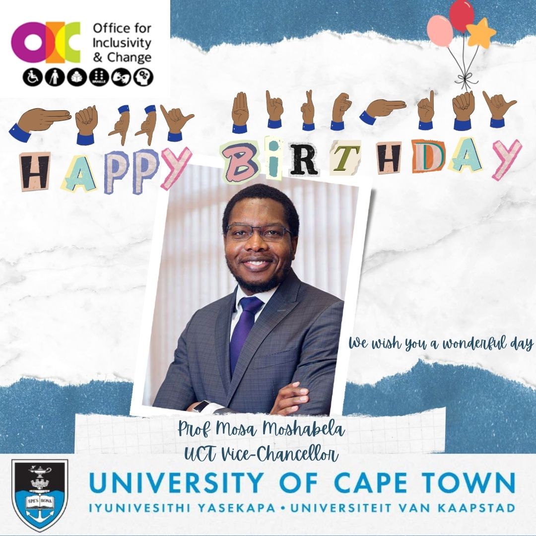Happy Birthday Prof. Mosa
We are grateful for your support in advancing accessibility and promoting a culture of belonging on our campus.  May this year bring you good health and continued success in all your endeavors.   Best wishes, **The OIC Team**