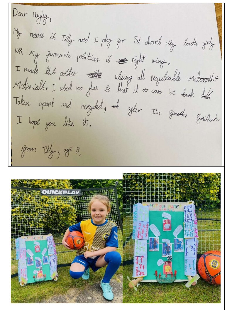 Excited to give back to my old team, <a href="/CityYouthFC/">St Albans City Youth</a>, by helping to organise a sustainability poster competition! 🌍⚽ The entries were incredible and shed light on some key issues facing sport today. Big thanks to <a href="/PUMA/">PUMA</a> for helping with the prizes! 🙌 #SustainabilityInSport