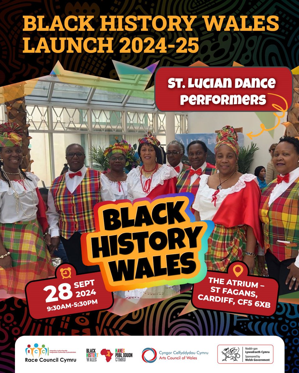 rcccymru's tweet image. 🎉 5 Days to Go! Join us for the Black History Wales 365 Launch on 28th Sept at @stfagans_museum for a day of culture, music, and family fun! 

🕒 9:30 AM - 5:30 PM

Register here: bit.ly/bhw2024 or just bring your friends and family and join us for a day to remember!