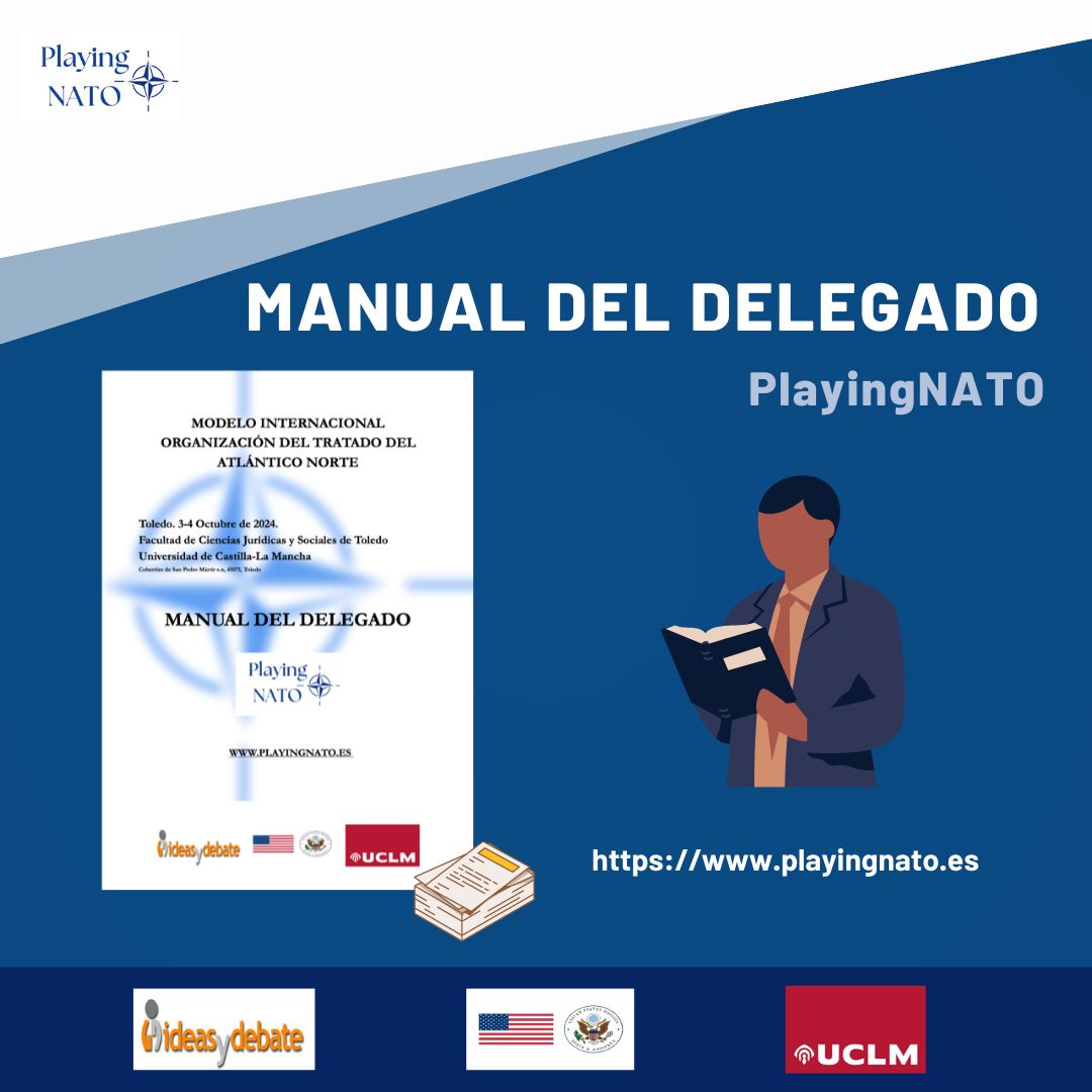 🚨 MANUAL DEL DELEGADO 🚨

Existe un documento de VITAL importancia para comprender el procedimiento de la simulación. El “Manual del Delegado”, publicado en nuestra web, junto con otros documentos importantes, contiene todo lo que debéis conocer!

playingnato.es