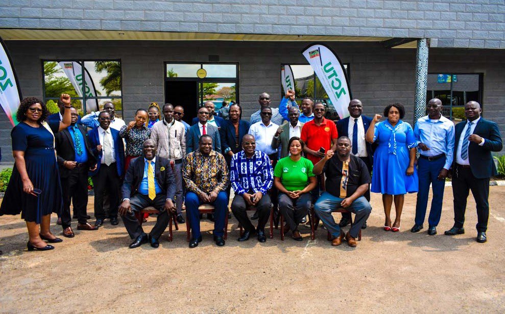 ilolusaka's tweet photo. @ilolusaka Director Mr Wellington Chibebe commends @ZctuZambia for participating in the labour law review in Zambia. He said this at the #ZCTU workshop on review of the Industrial and Labour Relations Act, #OSH Act and #Factories Act at Mika Convention Centre in Chongwe district. https://t.co/3hsAVbpO9R