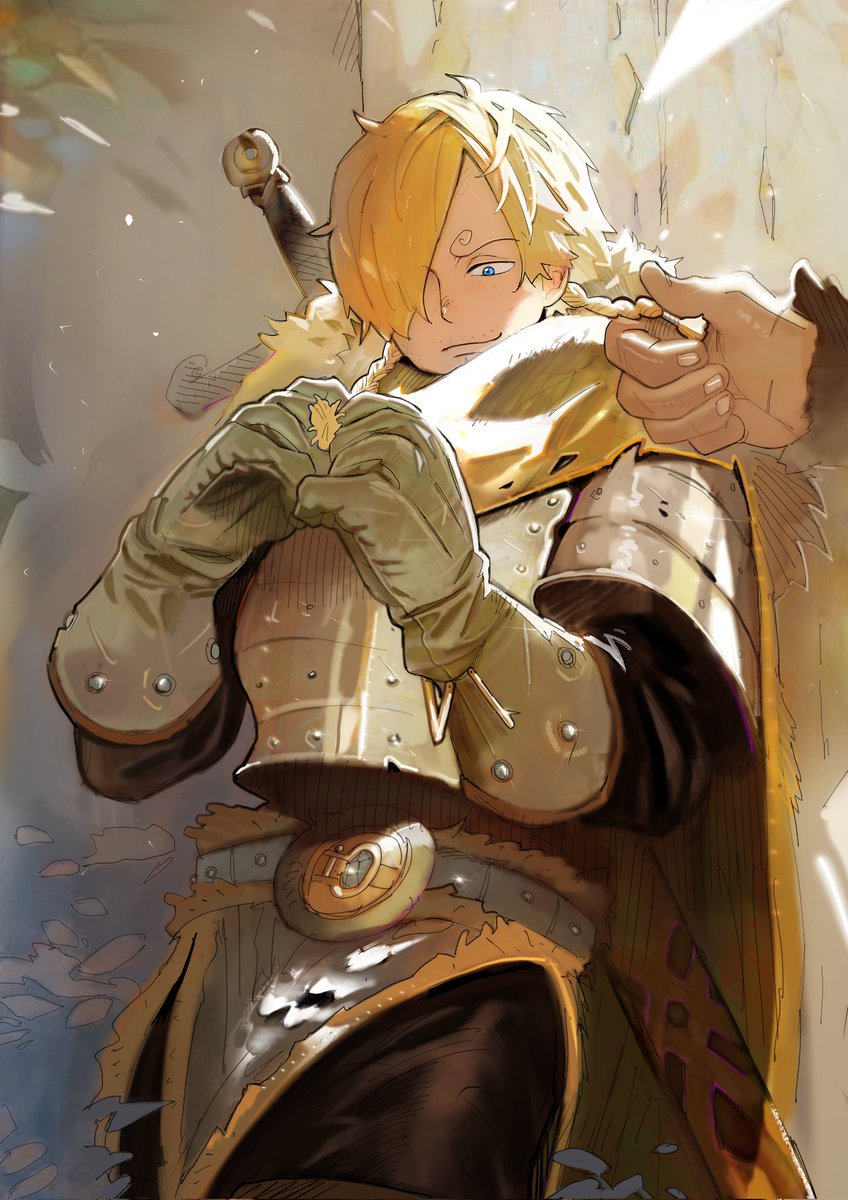 If Sanji tied up Zeff's braids in Elbaf.☀️
#zosan