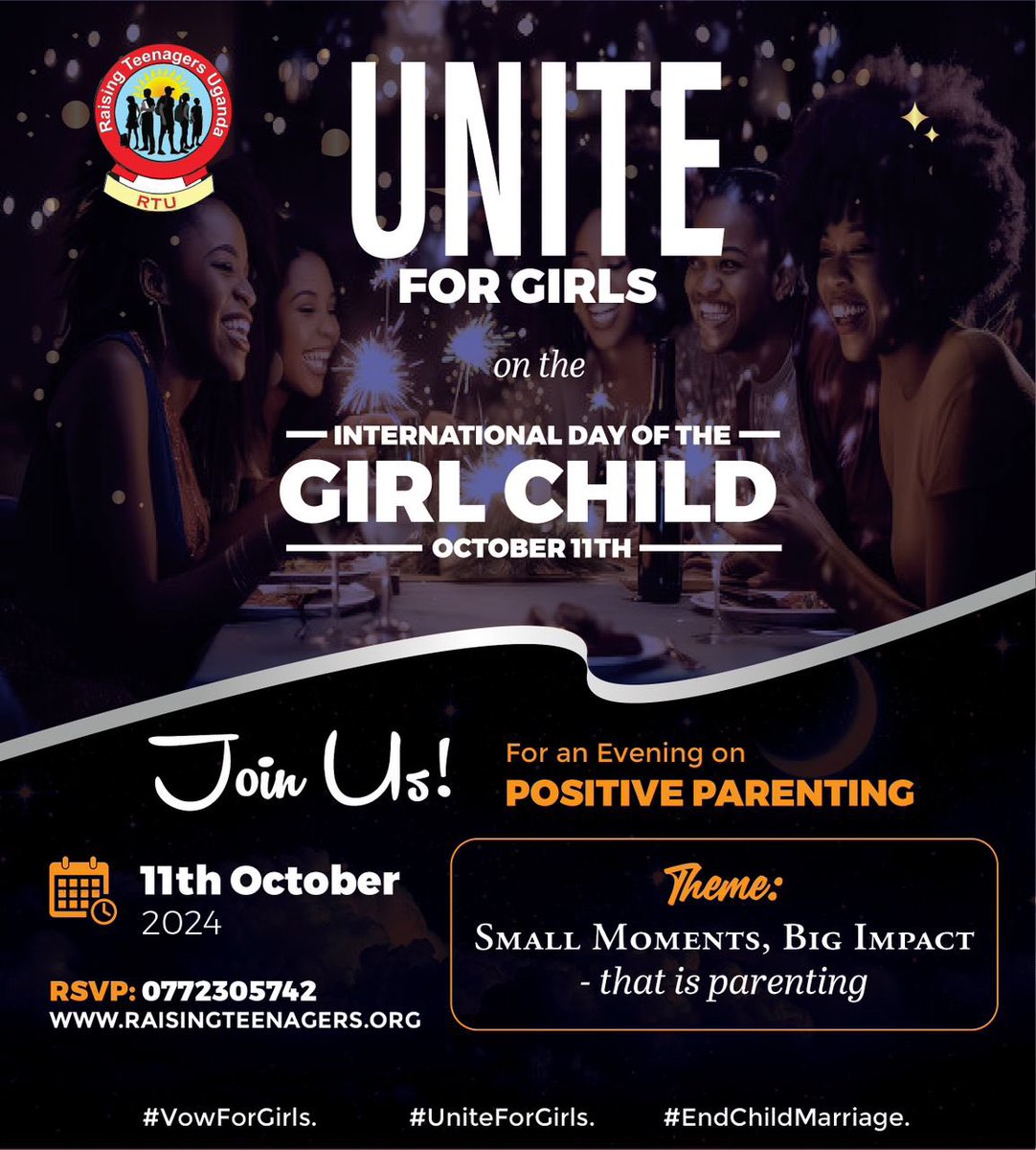 RaisingTeensUg2's tweet photo. Do you think that the dominant feature of modern parenting culture is that more and more of things allegedly done in the interests of kids are actually being done in the interests of parents?

Join us for #UniteForGirls dinner for more observation.
#PostiveParenting. https://t.co/7Q3nzl3VKl