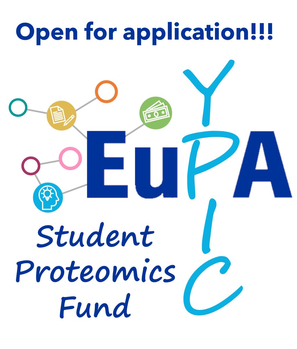 Submit your application for the Student Proteomics Fund!!
Funding call is now open until the 24th November.
All the information you will need to prepare your application, including formal requirements, can be found in <a href="/EuPAProteomics/">News@EuPA</a>  webpage: eupa.org/ypic/ypic-stud….