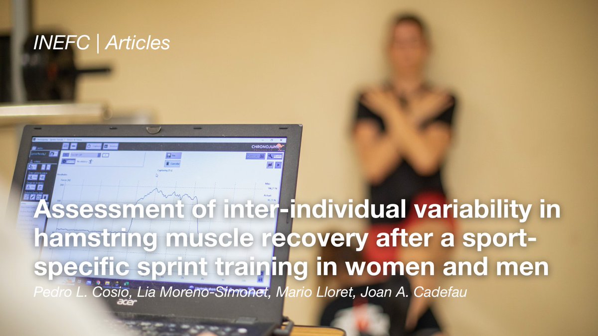🗞️ ARTICLES | "Assessment of inter-individual variability in hamstring muscle recovery after a sport-specific sprint training in women and men"

📚 <a href="/FrontPhysiol/">Frontiers - Physiology</a>

🖋 <a href="/PedroLuisCosio/">Pedro Luis Cosio, PhD</a>, Lia Moreno-Simonet, Mario Lloret, @JCadefau

ℹ️ tuit.cat/uf5rm

#SomINEFC #RecercaINEFC