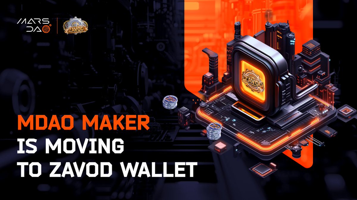 0xMarsDAO's tweet photo. ℹ️ MDAO MAKER IS OFFICIALLY MOVING TO ZAVOD WALLET

You can already find a complete list of all participating projects, allocation conditions, stages, and detailed statistics in the #ZAVODWallet.

‼️ Important information for participants of the #EarnNetwork, #AetherGames, #Inspect allocations, and other allocations awaiting listing:

➖ Further token distributions for #MDAOMaker projects will ONLY be carried out in the new ZAVOD Wallet bot.

Don't forget to withdraw your assets from the old #MDAOTelegramWallet by 18.10.2024. For a more convenient way to manage your crypto assets, you can use our new ZAVOD Wallet.

If you encounter any issues, please contact us at: support@daomars.com