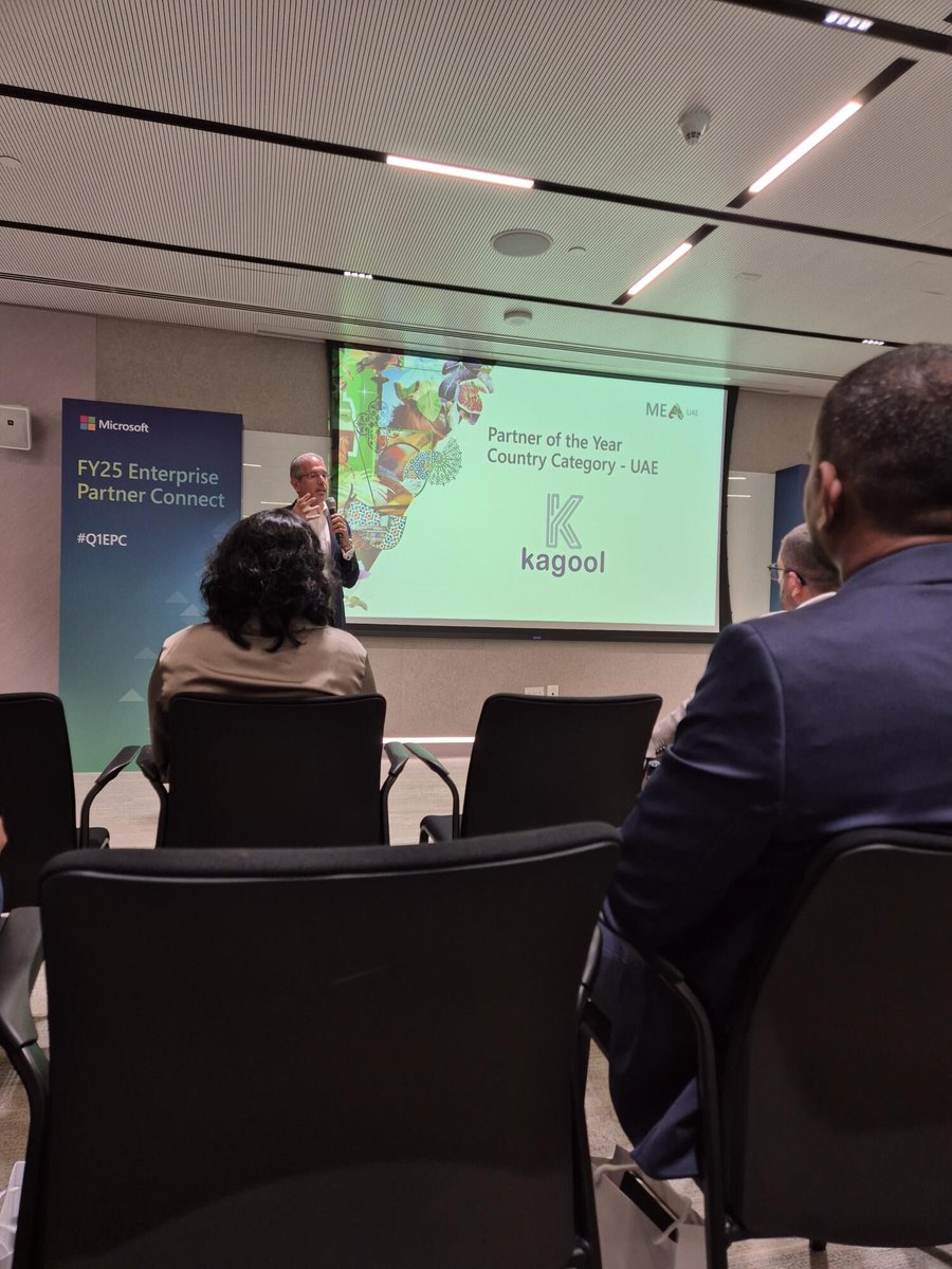 teamkagool's tweet photo. An incredible start to Monday at #MicrosoftUAE! 🎉 Kagool was presented with the Partner of the Year Award 2024 at #Q1EPC.
Thank you, #Microsoft, for this recognition! We are excited to keep pushing #innovation and delivering impactful solutions together.
#TeamKagool #POY https://t.co/VixYumOJeP