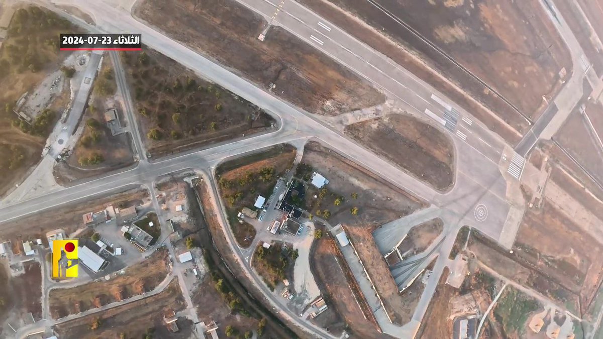 fighterAK45's tweet photo. Ramat David Air Base is the very same base that a #Hezbollah UAV called "Khodhod" successfully passed through the Israeli's multi-layered defenses about 2 months ago, photographed it, and returned to Lebanon unhindered.

#Lebanon https://t.co/tUrxMNPhoh