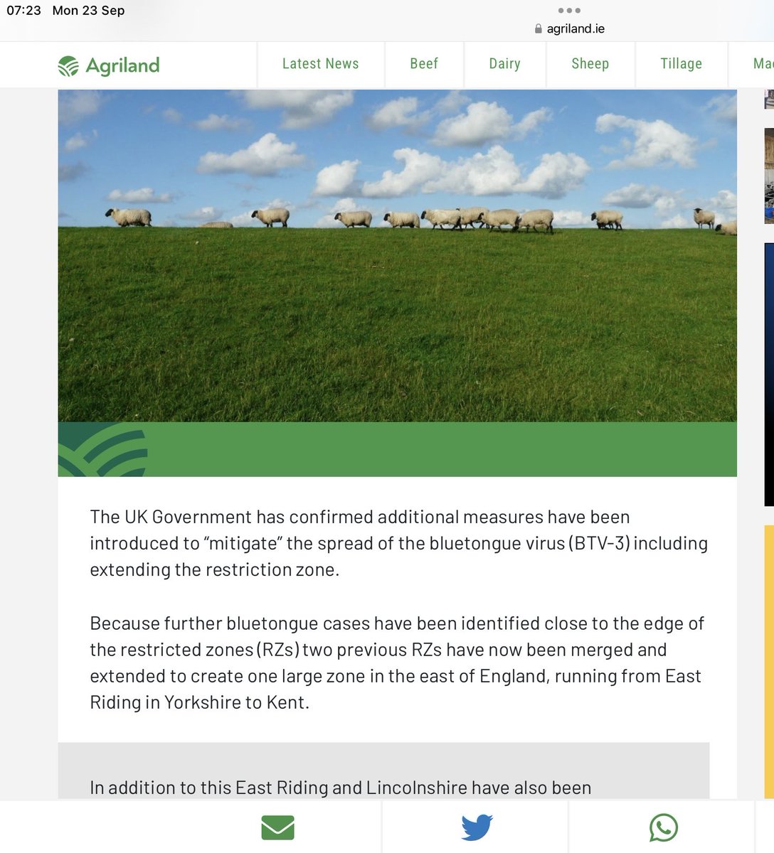 Maybe time to consider the risks if you are bringing in English straw