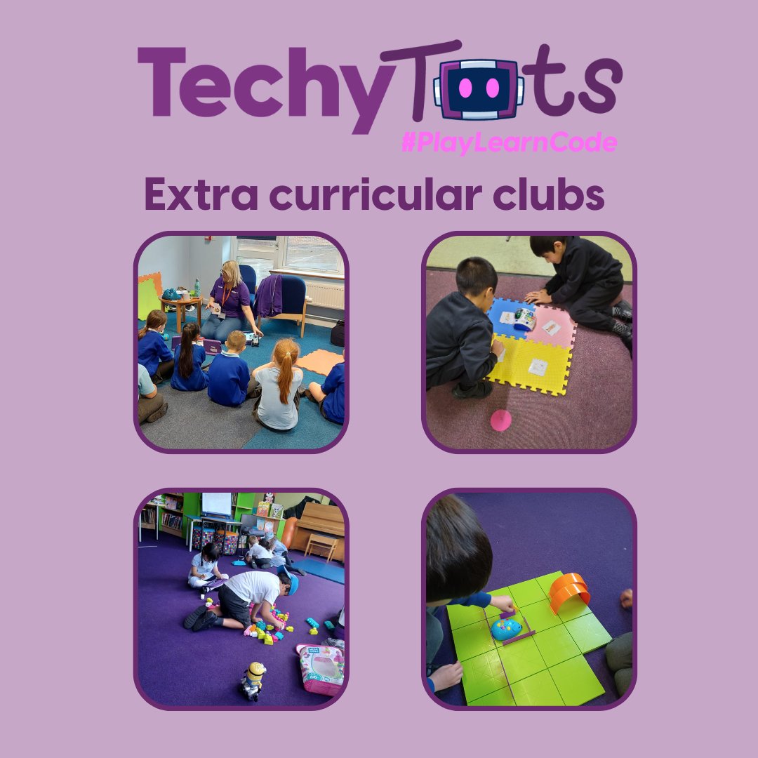 TechyTots's tweet image. Discover the exciting world of TechyTots! We offer extracurricular coding clubs that inspire kids to learn and have fun. 
#Techytots #CodingForKids #extracurricularclub #afterschoolclub #schools #codingforschools