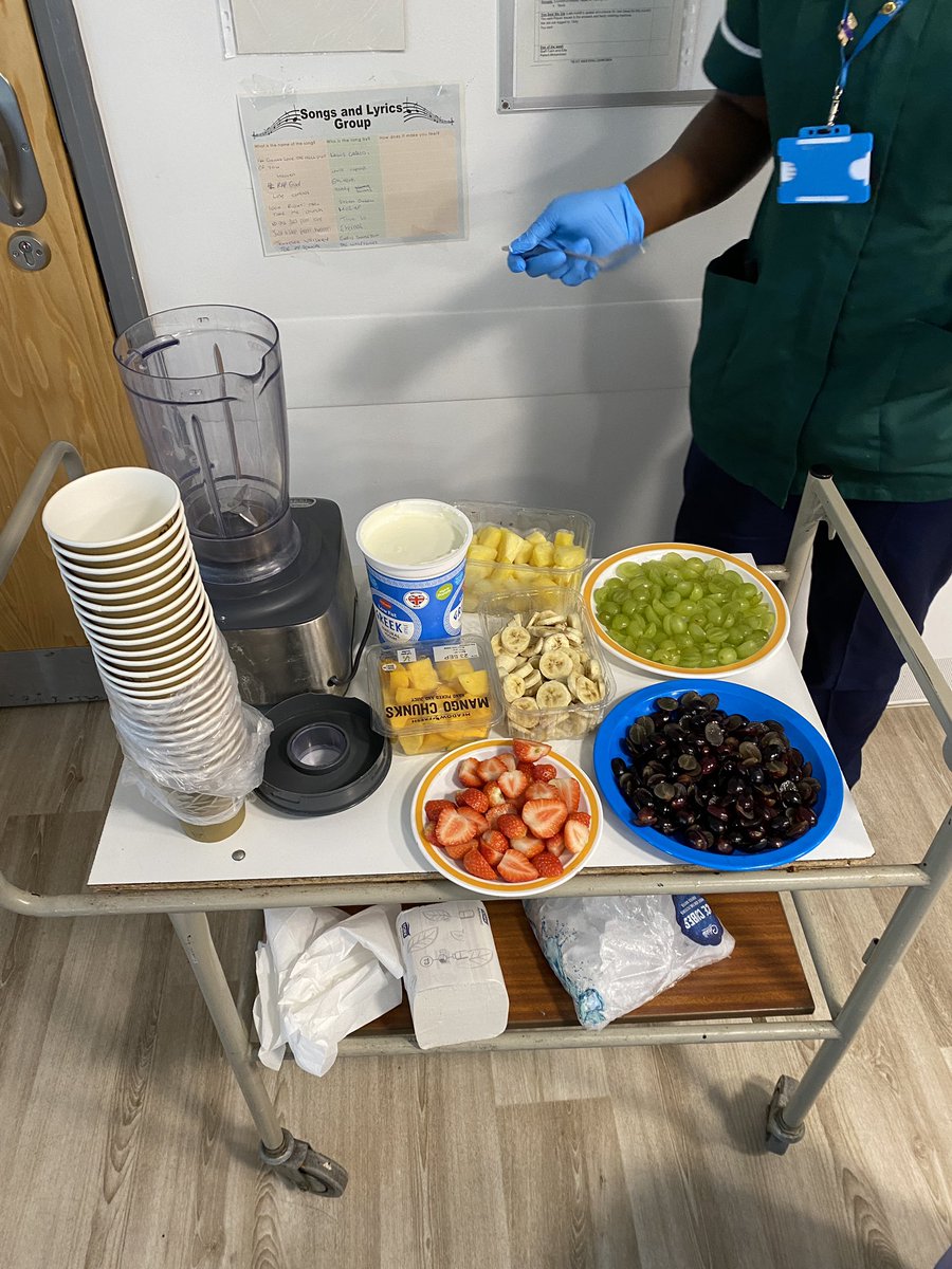 rmn_jen's tweet photo. It was Smoothie Sunday on Eagleton Ward yesterday! Everyone loved the healthy treat and Tolu even helped the guys make their own parfaits! #ThatEagletonEnergy https://t.co/57YGHuNfxY