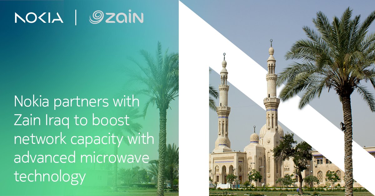 We have just announced a strategic partnership with <a href="/ZainIraq/">Zain Iraq</a>! Over the next 3 years, we’ll deploy advanced microwave technology to enhance network capacity and support scalability for future growth in southern Iraq. 

Read more here: nokia.ly/3XQSmw5