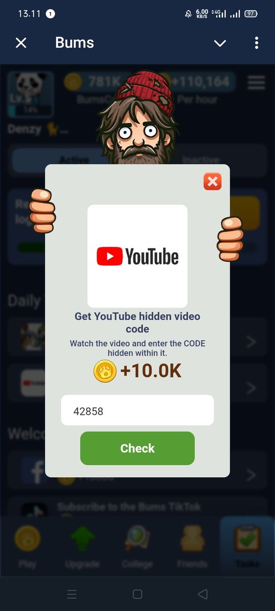 denzy_33's tweet photo. Bums YT Tasks: 42858
https://t.co/zkjp4LC1dI
Daily $Combo
MafiaDAO
👉 Daily Riddle: Satoshi Nakamoto
https://t.co/6wdQZ7nk5y
My Corp
https://t.co/HHx8qQbnB1
#dailycombo #Bums #MafiaDao #dailyriddle #Mycorp #Tap2Earn https://t.co/8O2VlJmxgc