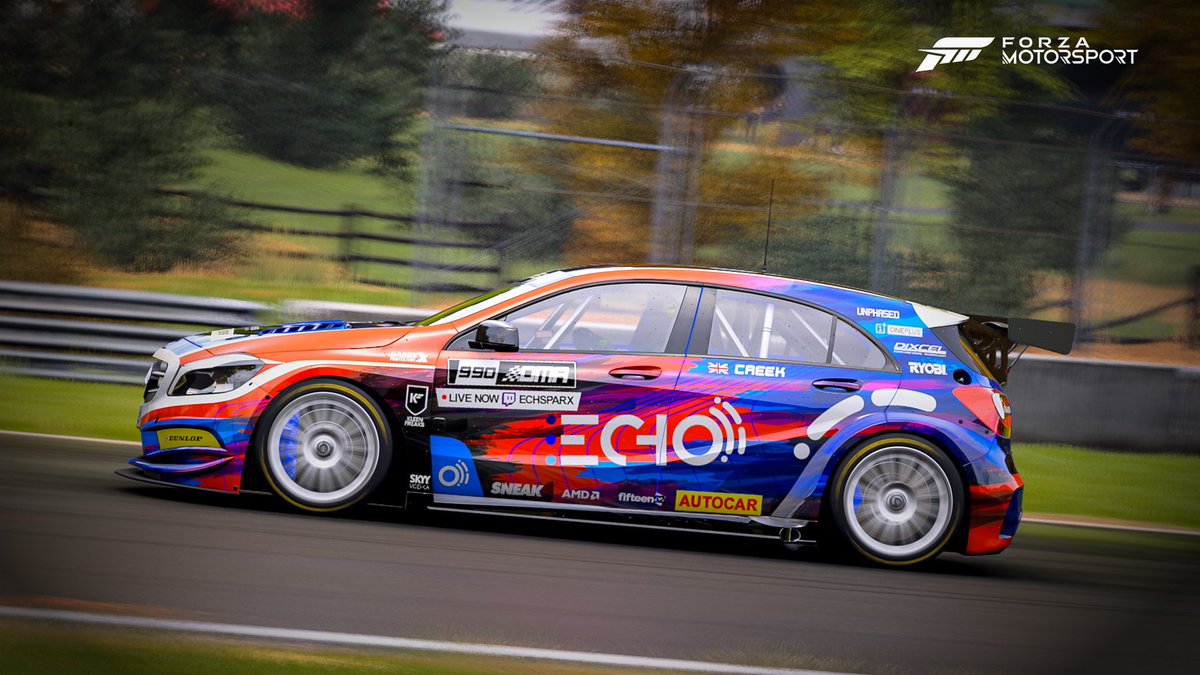 Some new paints for <a href="/ECHOmotorsport/">ECHO</a> to use in <a href="/TheOMAOfficial/">OfficialOMA</a> TC series.
The first paints were a rush job just to get in the track. Here are dome proper team paints...

#Forza #ForzaMotorsport #FM23 #ForzaShare #Mercedes #AMG #BTCC #OMA