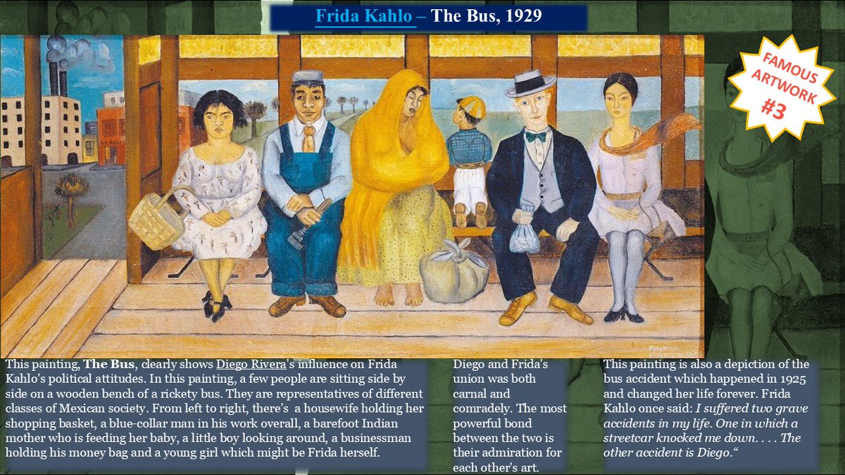 KGS_Art's tweet photo. This week's famous artwork of the week is...
'Bus' by Frida Kahlo, 1929. @KGS1561 #kahlo https://t.co/zcOQzFm3mz