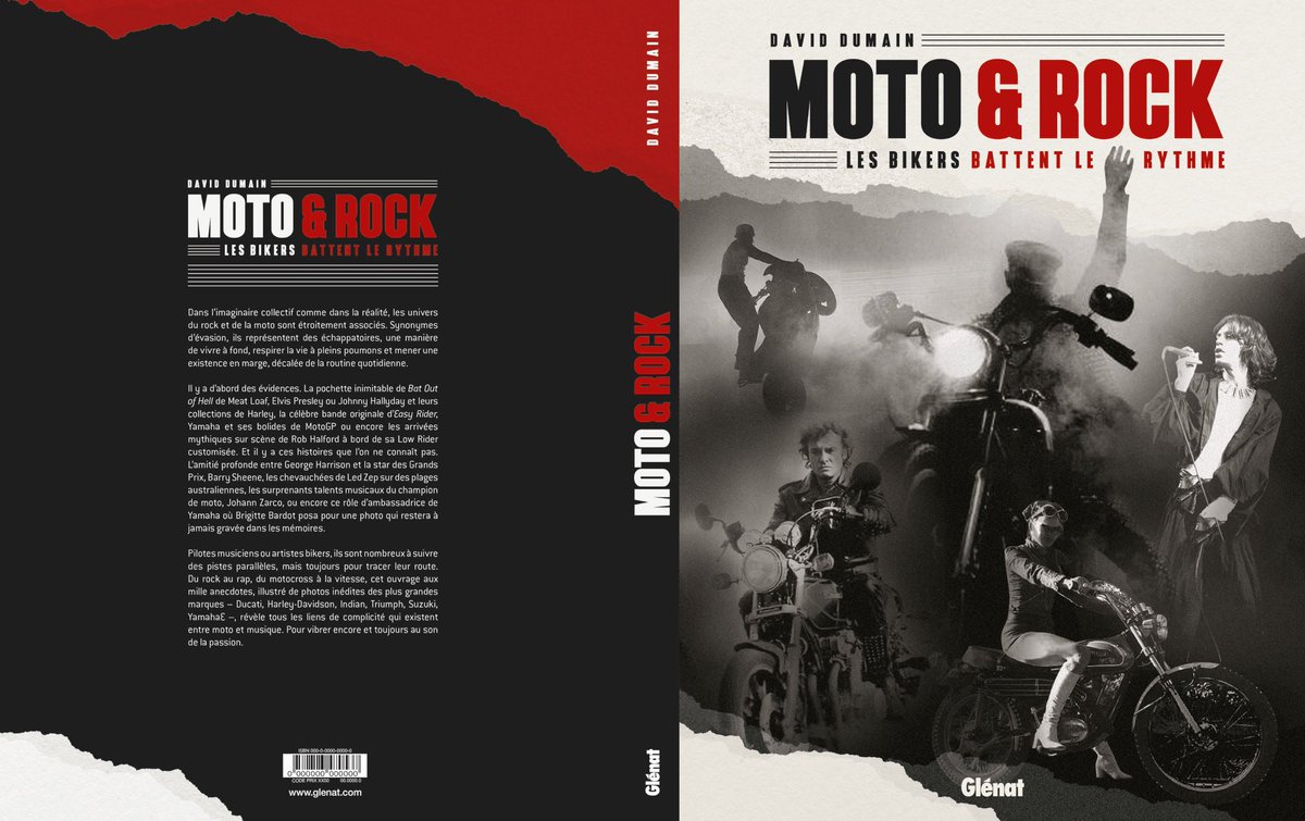 DavidDumain's tweet photo. 🔥 25 ans que j’attendais de le faire, puis les Editions Glénat m’en ont donné l’occasion il y a 2 ans. Ce mercredi 25 septembre sort MOTO &amp;ROCK en librairie 🎸🏍️  Deux mondes d’émotions et de sensations qui se croisent, illustré avec des photos superbes🤩
https://t.co/6o46ylNPpd https://t.co/fZqKStyLxQ