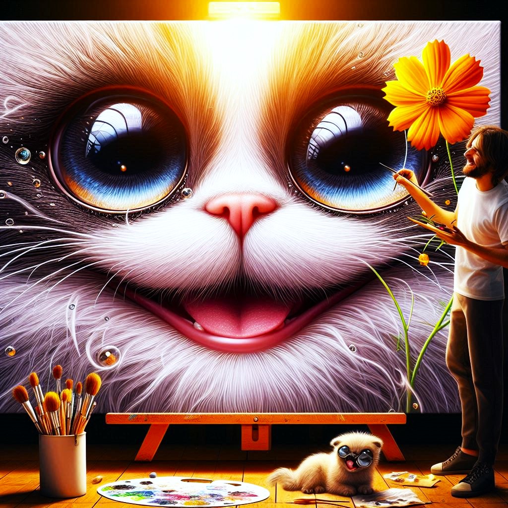 DigitalArtKyiv's tweet photo. Morning smile to you from the artist!!! #DigitalArt #CherryBlossom #SpringCharm #DigitalPainting #BeautyInNature #ArtisticExpression #DigitalIllustration #NatureInspired #ArtisticVision #SpringMagic #DigitalArtistry #DigitalCreation #NatureInspiration #aiartwork #aiart https://t.co/twc0IwU8eC