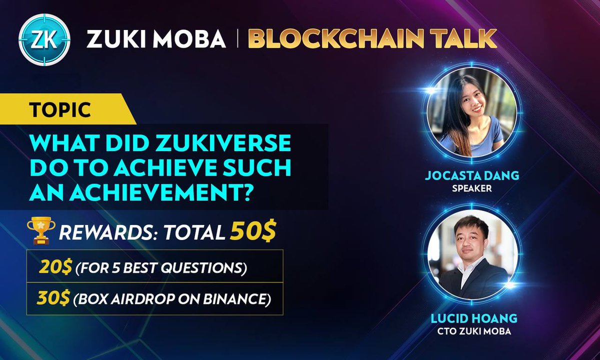 Zukiverses's tweet photo. 🎙ZUKIVERSE BLOCKCHAIN TALK ANNOUNCEMENT🎙
🤝 BINANCE, HTX, GATE LIVE 😍

Get ready to join the live with us in the live 1PM (UTC) September 23rd! https://t.co/d9ufhC7l6q