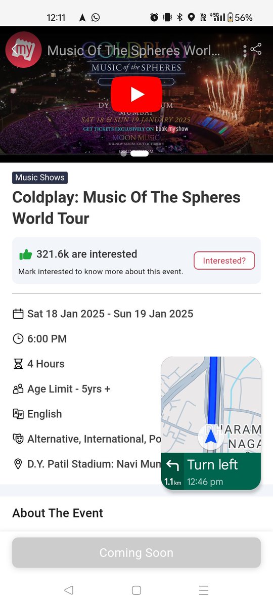 sanusuv's tweet photo. Hey @bookmyshow , you mentioned that the ticket sales would start at 12noon on 21st September. Then why was it showing coming soon till 12:11pm? Here are some screenshots for your ready reference. https://t.co/HNkO0VbVH5