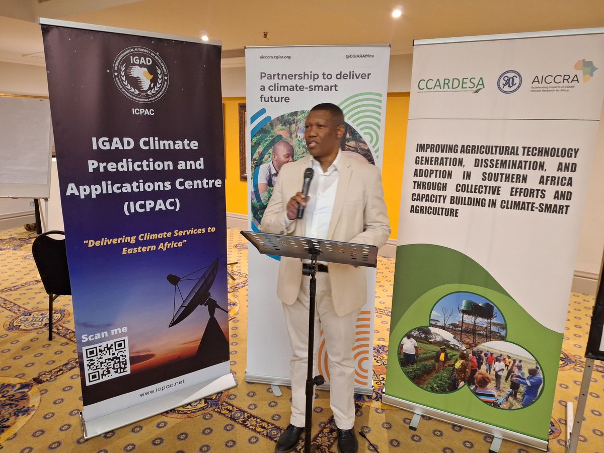 ccardesa_sadc's tweet photo. Dr. Baitsi Podisi, CAADP-XP4 Coordinator, delivered the closing remarks on behalf of CCARDESA.
#cisforagriculture #ClimateAdaptation #climateinformation https://t.co/arINzByIQp