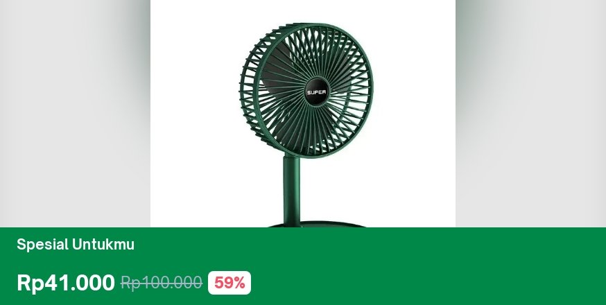 moris_razali's tweet photo. 🤩 Ada diskon 59% jadi Rp41.000, nih. Cek di Tokopedia sebelum diskonnya kehabisan! https://t.co/7A4gWMYk6X https://t.co/t6KY6eNu44
