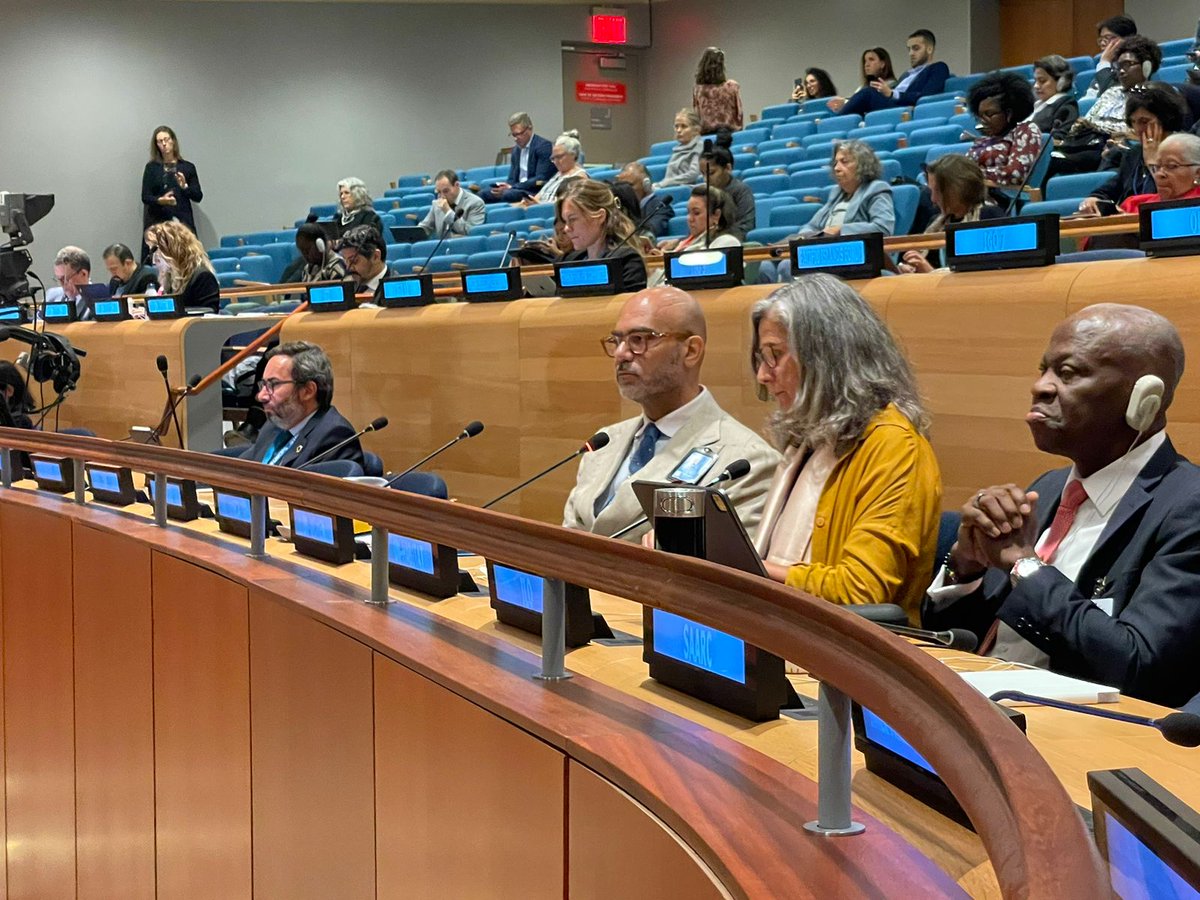 AnaclƔudia Rossbach (@anacludiarossb1) on Twitter photo World leaders adopted the pivotal #PactOfTheFuture.
It was a great honour to deliver a statement on behalf of <a href="/UNHABITAT/">UN-Habitat</a>. I emphasized that cities offer immense opportunities for transformative investments. #Localizing finance is key to achieving #SDGs & tackling global crises. World leaders adopted the pivotal #PactOfTheFuture.
It was a great honour to deliver a statement on behalf of <a href="/UNHABITAT/">UN-Habitat</a>. I emphasized that cities offer immense opportunities for transformative investments. #Localizing finance is key to achieving #SDGs & tackling global crises.