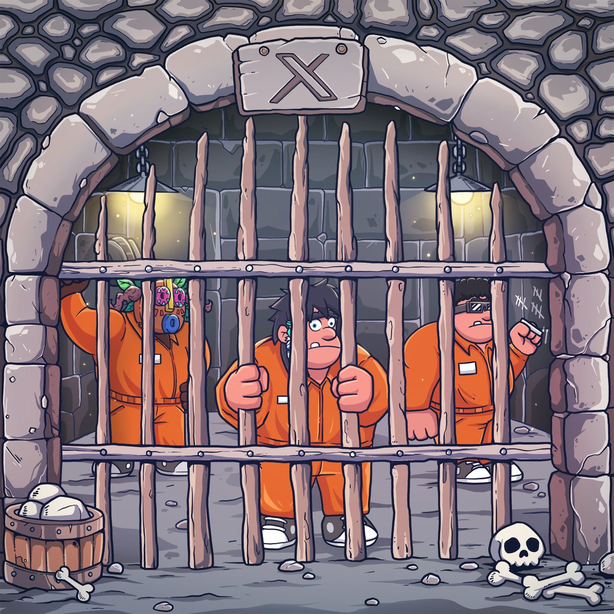 Boogas's tweet image. Boogas, we are back! 
 
We are writing to you from inside of X jail. 
 
Our new X account is live, but we need your help getting a message to the outside. 
 
 🔁 Quote post: 
  
“Boogas always bounce back 😎” 
 
1 FREE MINT to those that help spread the word. 
  
There will be a…