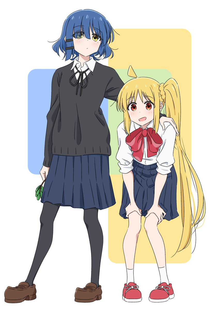 伊地知虹夏 ,山田リョウ 「リョウ×虹夏 」|まよのイラスト