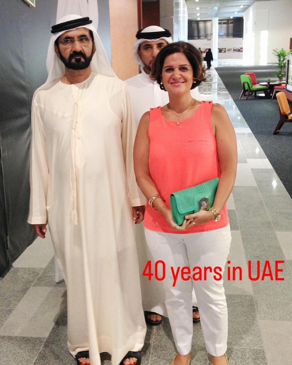 Today I am celebrating 40 years in UAE. Deep appreciation for UAE leaders and all people forming this beautiful tapestry of tolerance, security and innovation. 
#uae #mydubai
