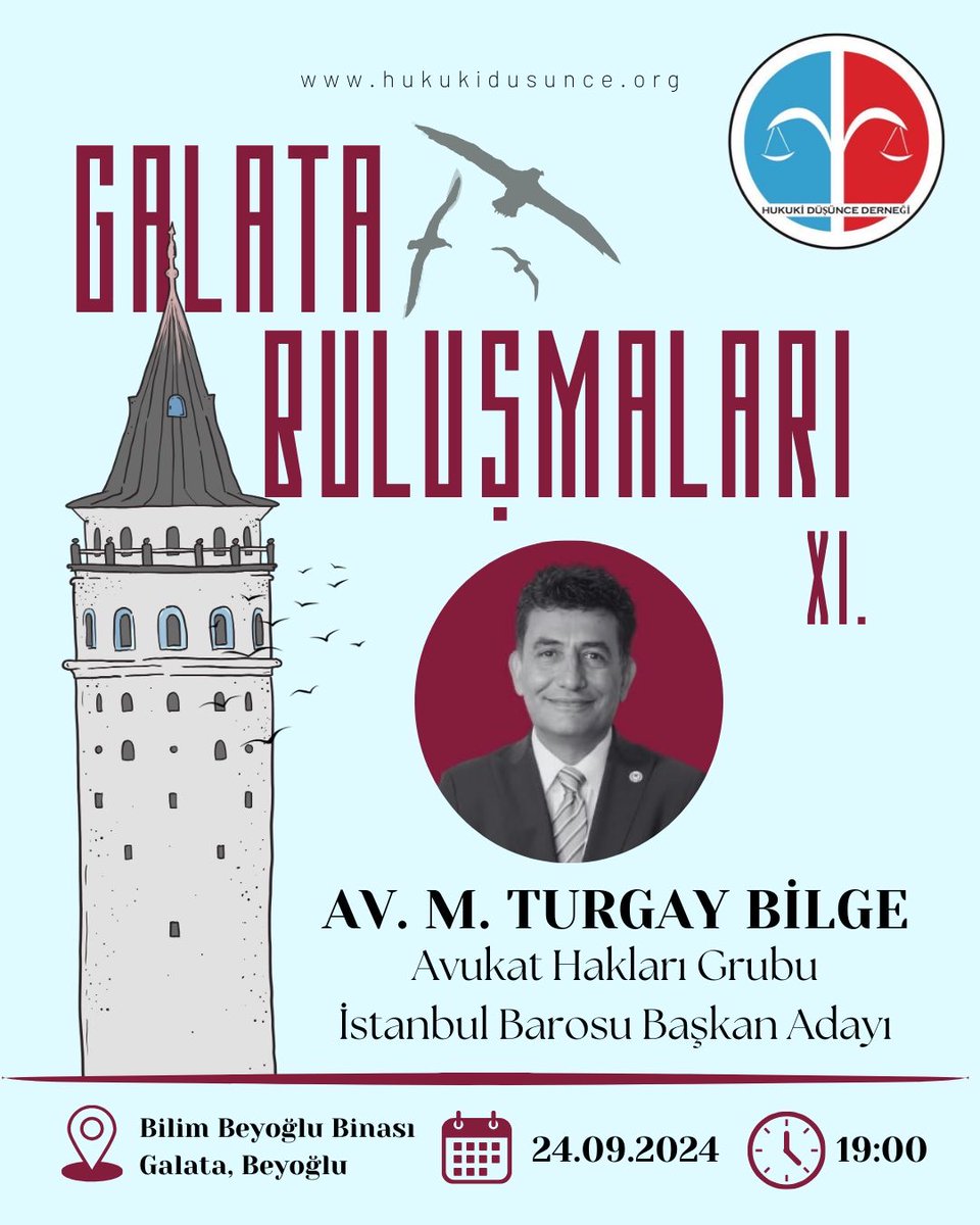 🗓️ 24 Eylül #salı 🕝 19.00
✅ Düzenleyen: <a href="/hukukidusunce/">Hukuki Düşünce Derneği</a>
💬 <a href="/TurgayBilge/">M. Turgay BiLGE</a>
📲 WhatsApp Kanalımız: whatsapp.com/channel/0029Va…
📢 Yaklaşan hukuk etkinlikleri: turkiyehukuk.org/etkinlik/