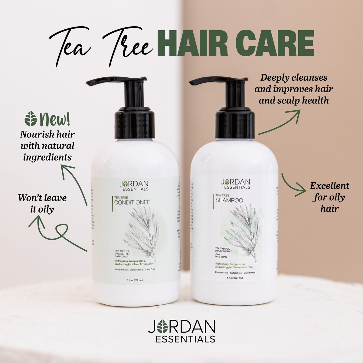 lisainsocal's tweet image. Tea Tree Hair Care 
lisavaughn.jordanessentials.com
#teatree #haircare #shampoo #conditioner #washhair #naturalshampoo