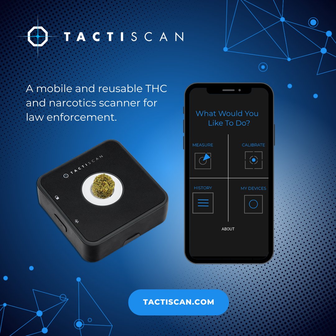 TactiScan's tweet image. With the TactiScan, we provide the police, customs, law enforcement agencies and the judiciary with a portable and fast instrument for determining the THC content of cannabis. 👮‍
➡️tactiscan.com

#police #polizei #customs #zoll #drug  #dea #btm #cannabis #thc #nynomic