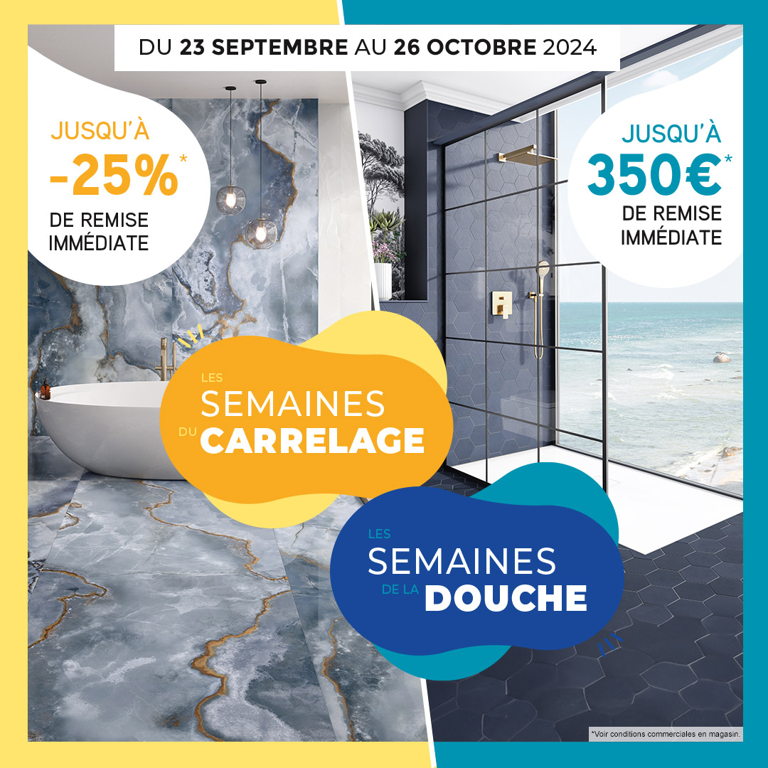 🚿📣 Envie de #rénover votre #salledebains ? C'est le moment PARFAIT pour passer à l'action. Bénéficiez dès aujourd'hui de remises incroyables chez #EspaceAubade ! Du 23 septembre au 26 octobre 2024, profitez des Semaines de la #Douche et du #Carrelage. 👀 ow.ly/M2Oy50TrxEK