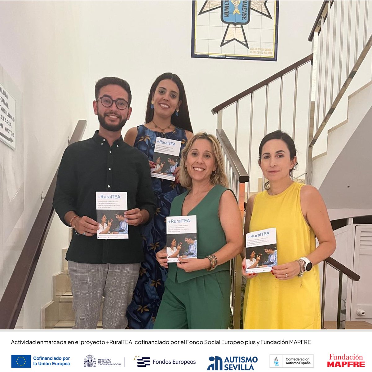 Autismo_Sevilla's tweet photo. Nos reunimos con #AlcoleadelRio @DinoAlcolea para mejorar la accesibilidad y eficacia de los servicios en el #MundoRural para las personas con autismo.

Actividad enmarcada en #MásRuralTEA, cofinanciado por la Unión Europea #EuropaSeSiente, @empleogob  Fondos Europeos y @fmapfre https://t.co/cwLO7KAGAG