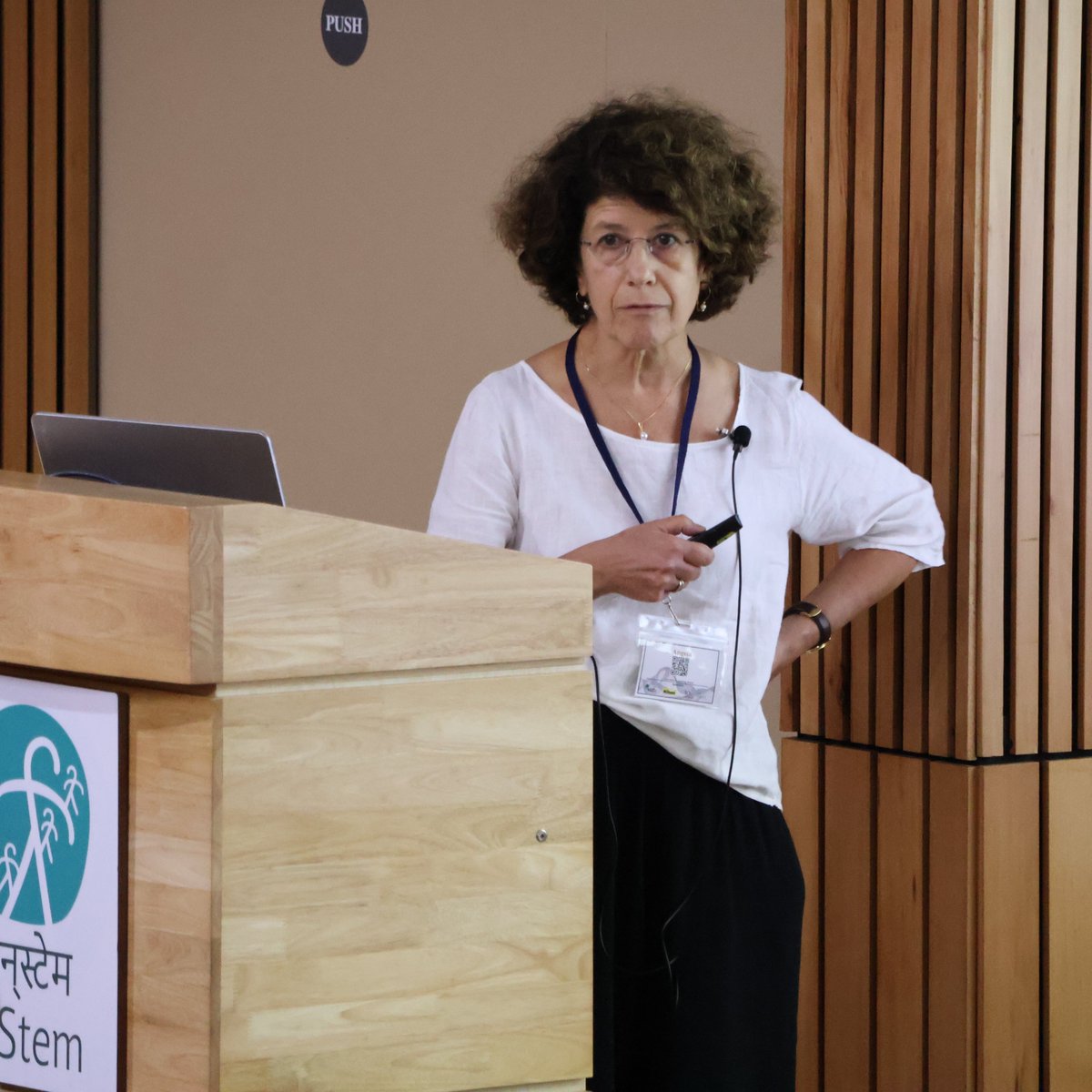 iBRIC-inStem (@dbt_instem) on Twitter photo #NDBCBM2024
Biennial New Directions in Blood Cell Biology Meeting
Day 2, Session I: Specification and differentiation
Angela Giangrande from <a href="/IGBMC/">IGBMC</a> France delivered the talk titled "Macrophages: Cellular Sensors and Signaling Hubs".
<a href="/tinalab_inStem/">Metabolism and Development Lab</a>
<a href="/DBTIndia/">Department of Biotechnology</a> #NDBCBM2024
Biennial New Directions in Blood Cell Biology Meeting
Day 2, Session I: Specification and differentiation
Angela Giangrande from <a href="/IGBMC/">IGBMC</a> France delivered the talk titled "Macrophages: Cellular Sensors and Signaling Hubs".
<a href="/tinalab_inStem/">Metabolism and Development Lab</a>
<a href="/DBTIndia/">Department of Biotechnology</a>