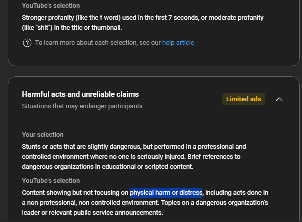 The_MrGreen's tweet photo. @TeamYouTube My video has an inaccurate human review. I didn't swear in the first 7 seconds, and never included profanity in the title/thumbnail. The video also doesn't show any physical harm or distress, quite the opposite. Here is the vid: https://t.co/PCZ43J59f3 https://t.co/5JRbENKzP0