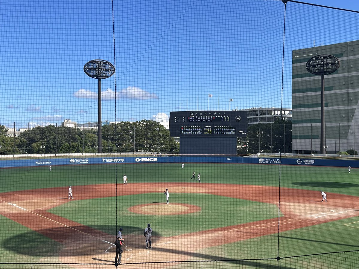 野球営業担当上京(埼玉)しました！
関東での営業活動をはじめております！関東在住の皆様！野球談義してくれるお友達大募集です(*^^*)

今日は東都2部母校の観戦に行ってきました⚾️東都2部って神宮第2じゃないのね、、（年齢バレ