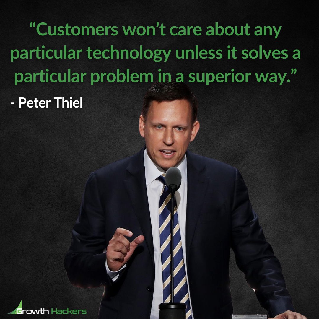 SaaS_Mktg's tweet photo. “Customers won’t care about any particular technology unless it solves a particular problem in a superior way.”
- Peter Thiel

https://t.co/3WPc9Nht2A

#Tech #Technology #CustomerExperience #PeterThiel https://t.co/XTaVJE7nto