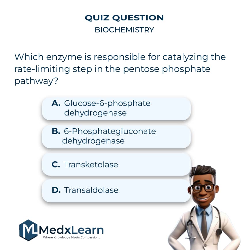 MEDXLEARN's tweet image. QUIZ TIME‼️‼️💡

BIOCHEMISTRY EDITION🧬🧬

Test your  knowledge! 🤔

Can you answer this question? 📝

Share your response and tag a friend who needs to step up their biochemistry game! 👫
For more inquiries, register on our website @ medxlearn.com

#BioQuiz #QuizTime