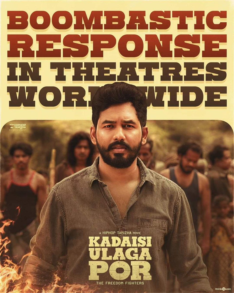 lakshmicinema's tweet photo. #KadaisiUlagaPor - Boombastic response in theatres 🔥❤️
#hiphoptamizha #amazingresponse #blockbusterhit https://t.co/5OOrqhPJ2M