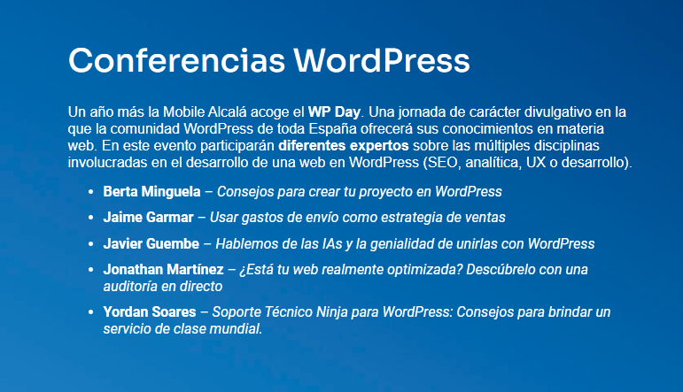 ayuve's tweet photo. Este sábado, en Alcalá de Henares, se celebra una nueva edición de #WPDAY organizada por el crack de @JAVidania y la gente del evento @Mobile_Alcala
https://t.co/eIZWwfR4rp https://t.co/dXCQIqoDWS