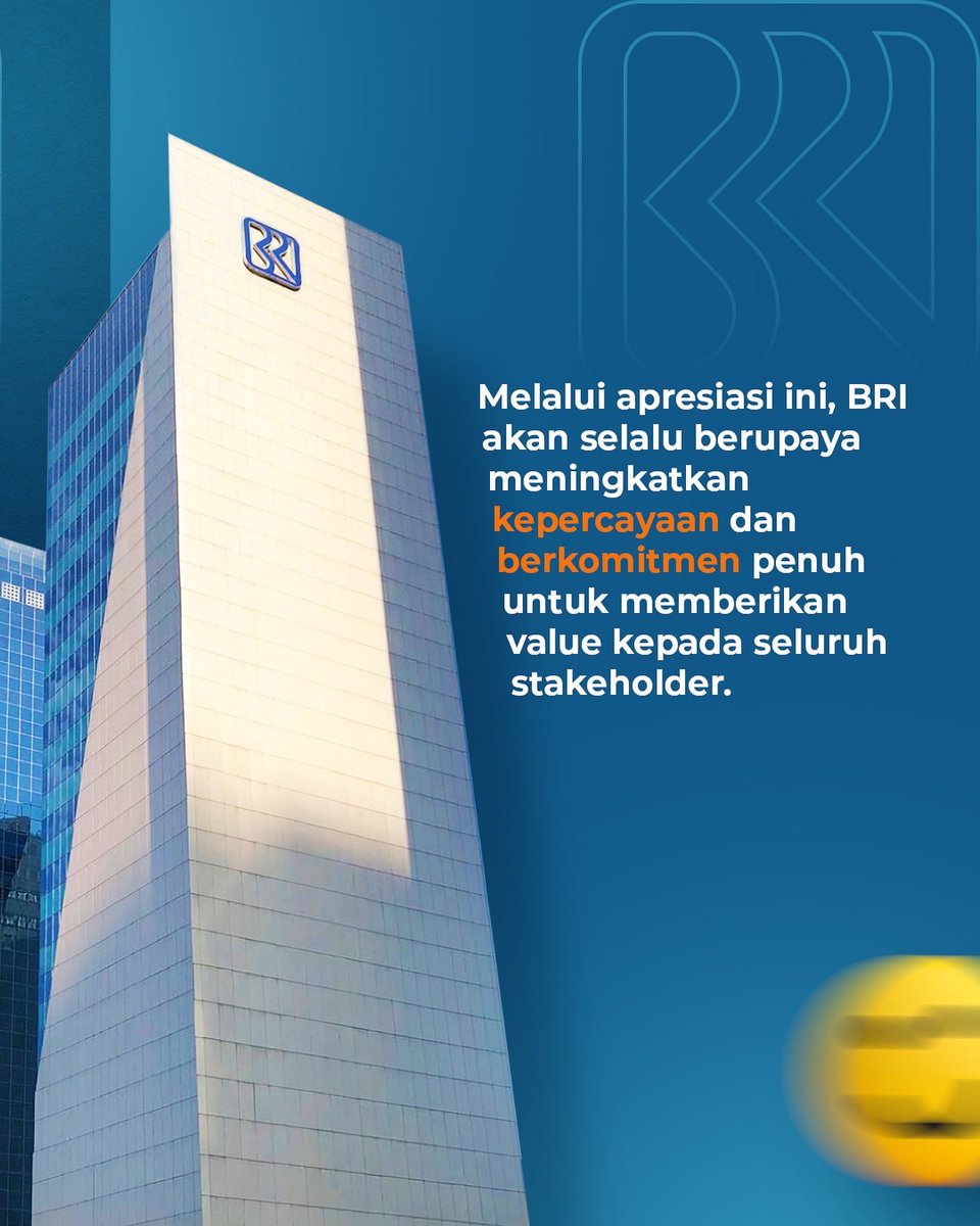 BANKBRI_ID's tweet photo. BRI bukan hanya selalu memberikan pelayanan terbaik, tapi juga berkomitmen untuk menjaga kepercayaan seluruh stakeholder. 

BRI berhasil mendapatkan penghargaan "World's Most Trustworthy Companies 2024" 

Bravo! 😍🙌🏻

#BRI #BRIliandanCemerlang https://t.co/mZS1k92oUS