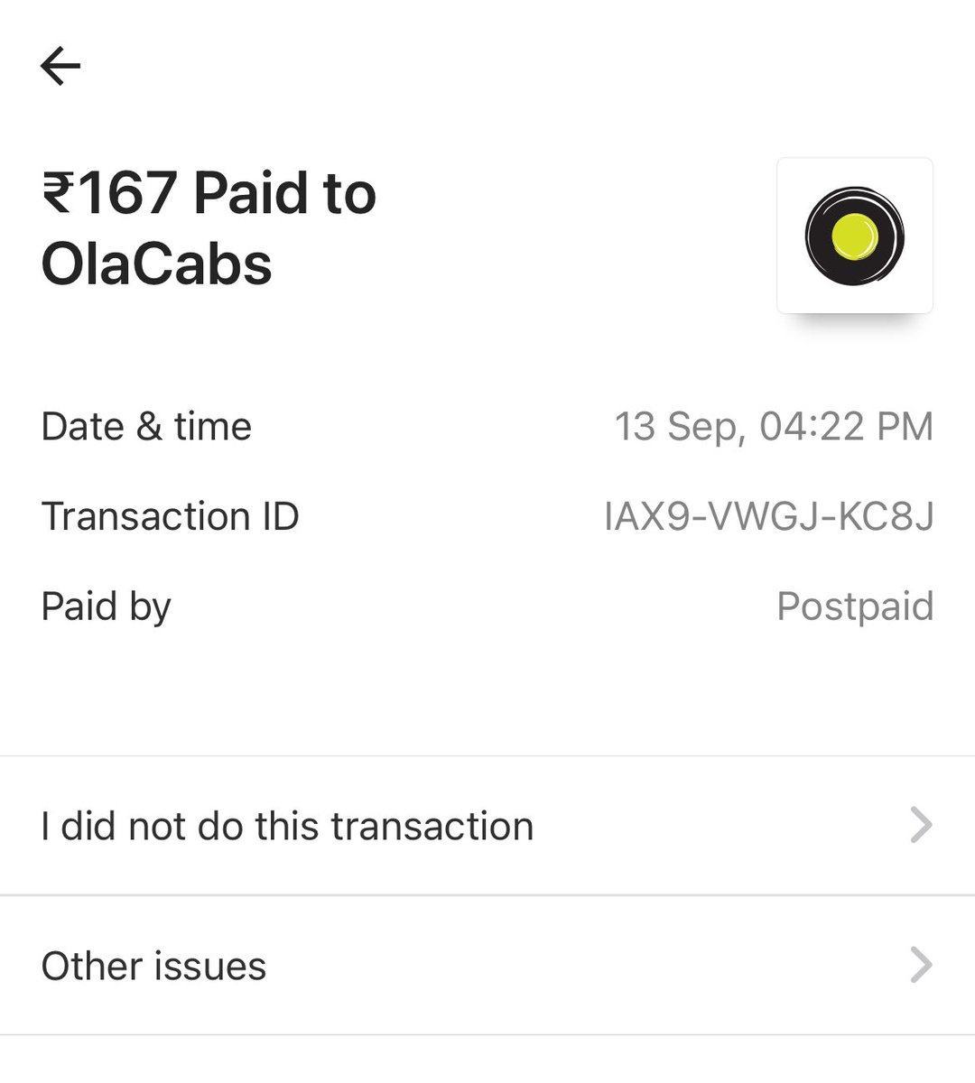 BharanmsM's tweet photo. I have paid cash and requesting you to remove this from pending payment @Olacabs @olamoney_in @ola_supports @ola

#olamoney #olasupport https://t.co/X4vHHhfxo5