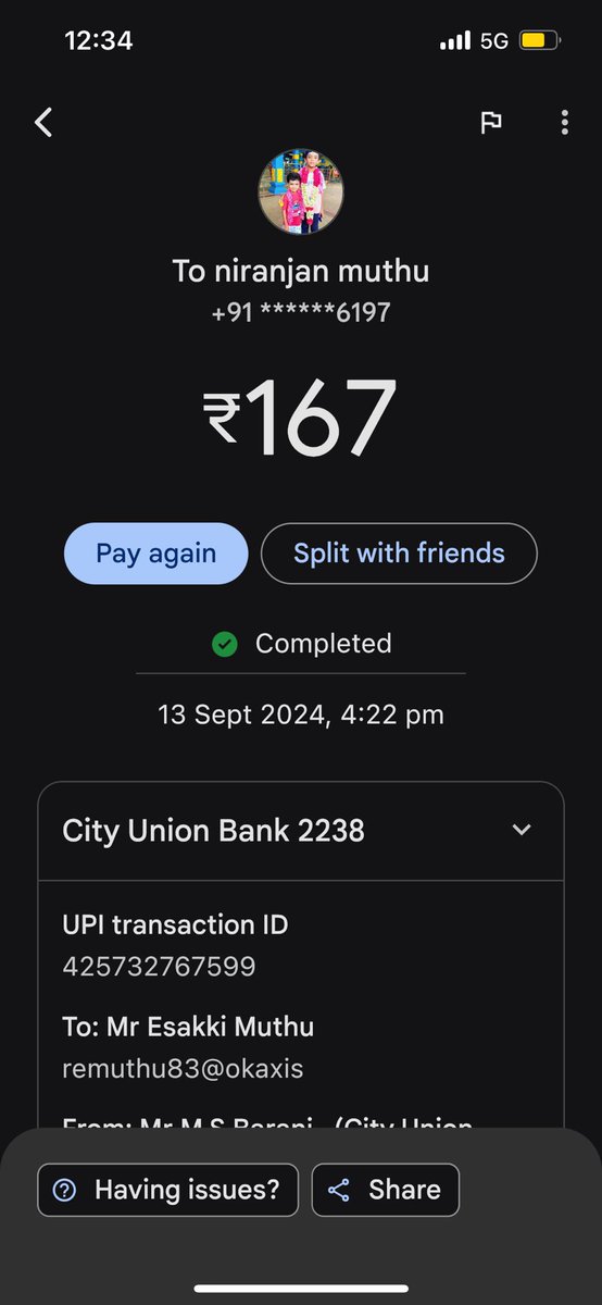 BharanmsM's tweet photo. I have paid cash and requesting you to remove this from pending payment @Olacabs @olamoney_in @ola_supports @ola

#olamoney #olasupport https://t.co/X4vHHhfxo5